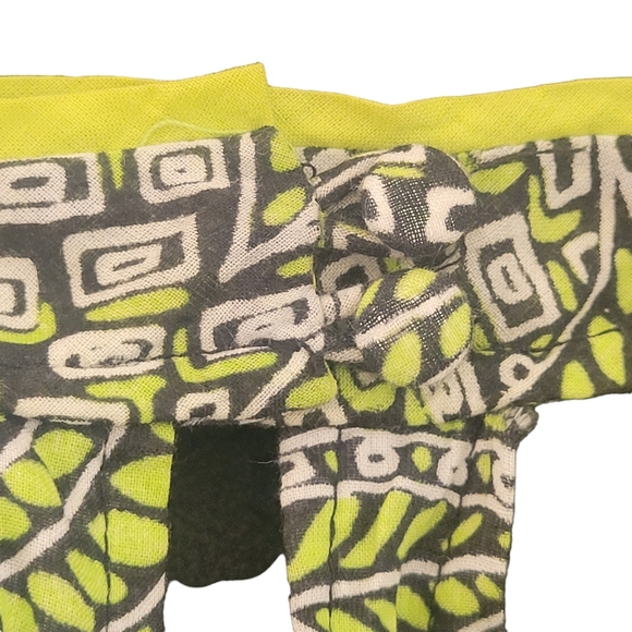 Burning Torch Green Graphic print Halter maxi dress Size-P - Picture 9 of 15